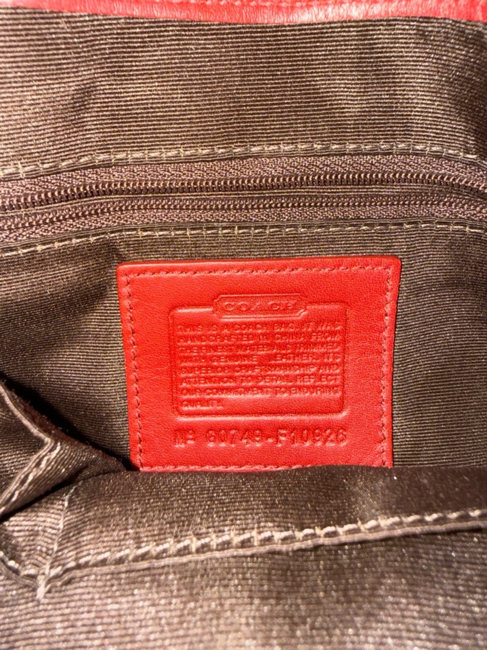 Coach Rare Soho Signature Buckle Flap Shoulder Bag Red Jacquard Leather Trim Y2K - Picture 2 of 12